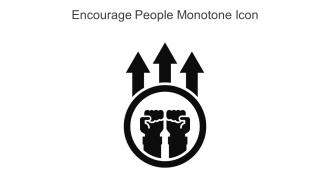 Encourage People Monotone Icon In Powerpoint Pptx Png And Editable Eps Format