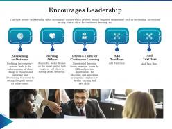 Encourages leadership ppt powerpoint presentation model icon