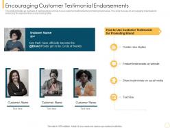 Encouraging customer testimonial endorsements customer intimacy strategy for loyalty building