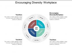 Encouraging diversity workplace ppt powerpoint presentation styles design inspiration cpb