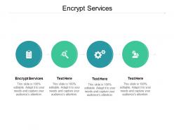 Encrypt services ppt powerpoint presentation professional cpb