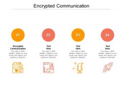 Encrypted communication ppt powerpoint presentation shapes cpb