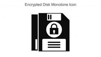 Encrypted Disk Monotone Icon In Powerpoint Pptx Png And Editable Eps Format