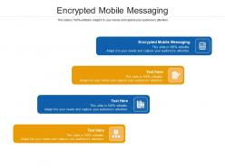 Encrypted mobile messaging ppt powerpoint presentation pictures cpb