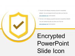 Encrypted powerpoint slide icon
