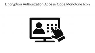 Encryption Authorization Access Code Monotone Icon In Powerpoint Pptx Png And Editable Eps Format