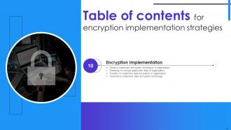 Encryption Implementation Strategies Powerpoint Presentation Slides Adaptable Unique