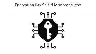 Encryption Key Shield Monotone Icon In Powerpoint Pptx Png And Editable Eps Format