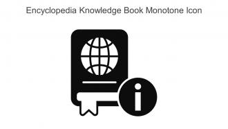Encyclopedia Knowledge Book Monotone Icon In Powerpoint Pptx Png And Editable Eps Format
