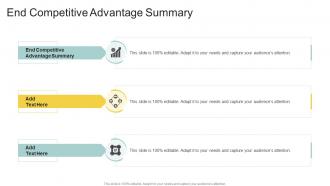 End Competitive Advantage Summary In Powerpoint And Google Slides Cpb