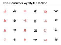 End consumer loyalty icons slide mind map ppt powerpoint presentation slides