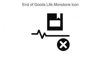 End Of Goods Life Monotone Icon In Powerpoint Pptx Png And Editable Eps Format
