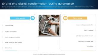 End To End Digital Transformation During Automation