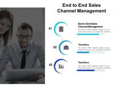 End to end sales channel management ppt powerpoint presentation professional icons cpb