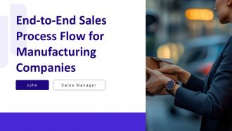 End To End Sales Process Flow For Manufacturing Companies PPT PowerPoint AT