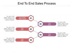 End to end sales process ppt powerpoint presentation gallery design templates cpb