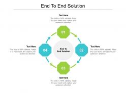 End to end solution ppt powerpoint presentation inspiration objects cpb