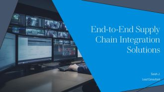 End To End Supply Chain Integration Solutions PPT Mockup AT