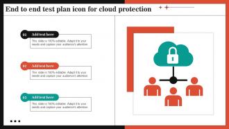End To End Test Plan Icon For Cloud Protection