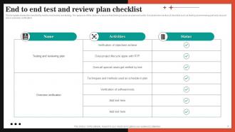 End To End Test Plan Powerpoint Ppt Template Bundles Aesthatic Content Ready