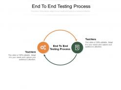 End to end testing process ppt powerpoint presentation template cpb