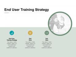 End user training strategy ppt powerpoint presentation summary design ideas cpb