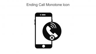 Ending Call Monotone Icon In Powerpoint Pptx Png And Editable Eps Format