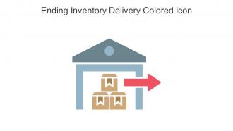 Ending Inventory Delivery Colored Icon in powerpoint pptx png and editable eps format
