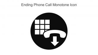 Ending Phone Call Monotone Icon In Powerpoint Pptx Png And Editable Eps Format