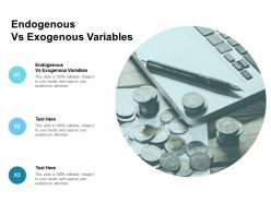Endogenous vs exogenous variables ppt powerpoint presentation slides brochure cpb