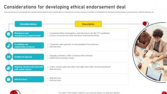 Endorsement Deals Powerpoint Ppt Template Bundles Professionally Content Ready
