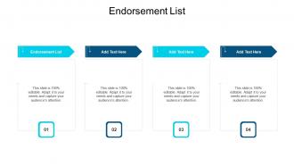 Endorsement List In Powerpoint And Google Slides Cpb