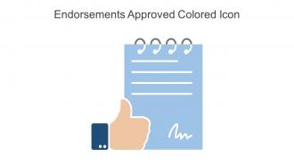 Endorsements Approved Colored Icon In Powerpoint Pptx Png And Editable Eps Format