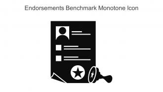 Endorsements Benchmark Monotone Icon In Powerpoint Pptx Png And Editable Eps Format