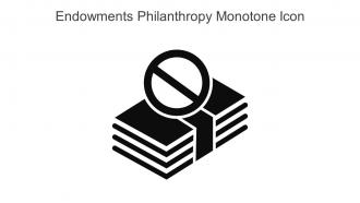 Endowments Philanthropy Monotone Icon In Powerpoint Pptx Png And Editable Eps Format