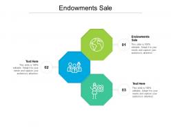 Endowments sale ppt powerpoint presentation ideas shapes cpb