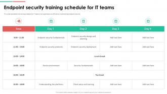 Endpoint Security Endpoint Security Training Schedule For It Teams