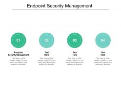 Endpoint security management ppt powerpoint presentation gallery deck cpb
