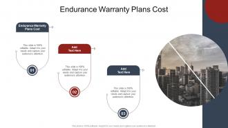 Endurance Warranty Plans Cost In Powerpoint And Google Slides Cpb