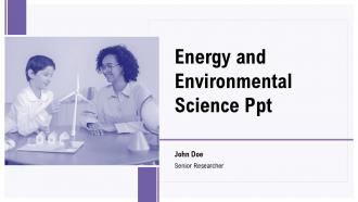 Energy And Environmental Science PPT Outline ACP