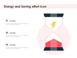 Energy And Saving Effort Icon