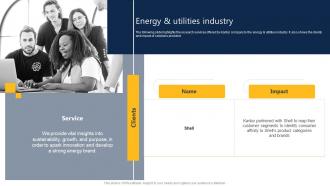 Energy And Utilities Industry Market Research Analysis Company Profile CP SS V