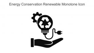 Energy Conservation Renewable Monotone Icon In Powerpoint Pptx Png And Editable Eps Format