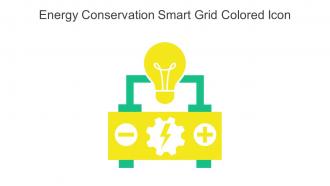 Energy Conservation Smart Grid Colored Icon In Powerpoint Pptx Png And Editable Eps Format