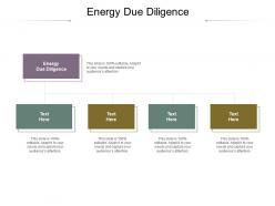 Energy due diligence ppt powerpoint presentation background image cpb
