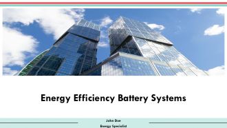 Energy Efficiency Battery Systems PPT Mockup AT