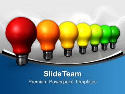 Energy efficiency concept with light bulbs powerpoint templates ppt themes and graphics 0113