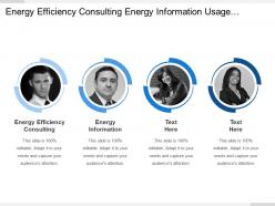 Energy efficiency consulting energy information usage monitoring smart appliances