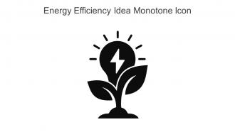 Energy Efficiency Idea Monotone Icon In Powerpoint Pptx Png And Editable Eps Format