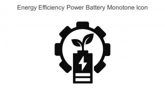 Energy Efficiency Power Battery Monotone Icon In Powerpoint Pptx Png And Editable Eps Format